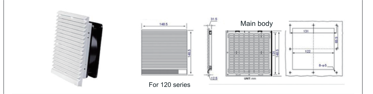 Fan assembly 120 - assembly A