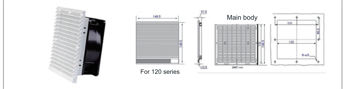 Fan assembly 120 - assembly B