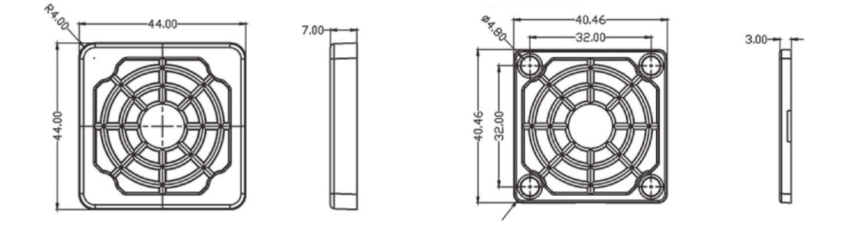 Filter 40 - mounting dimensions