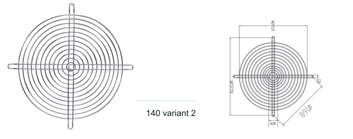 Wire guard 140 variant 2