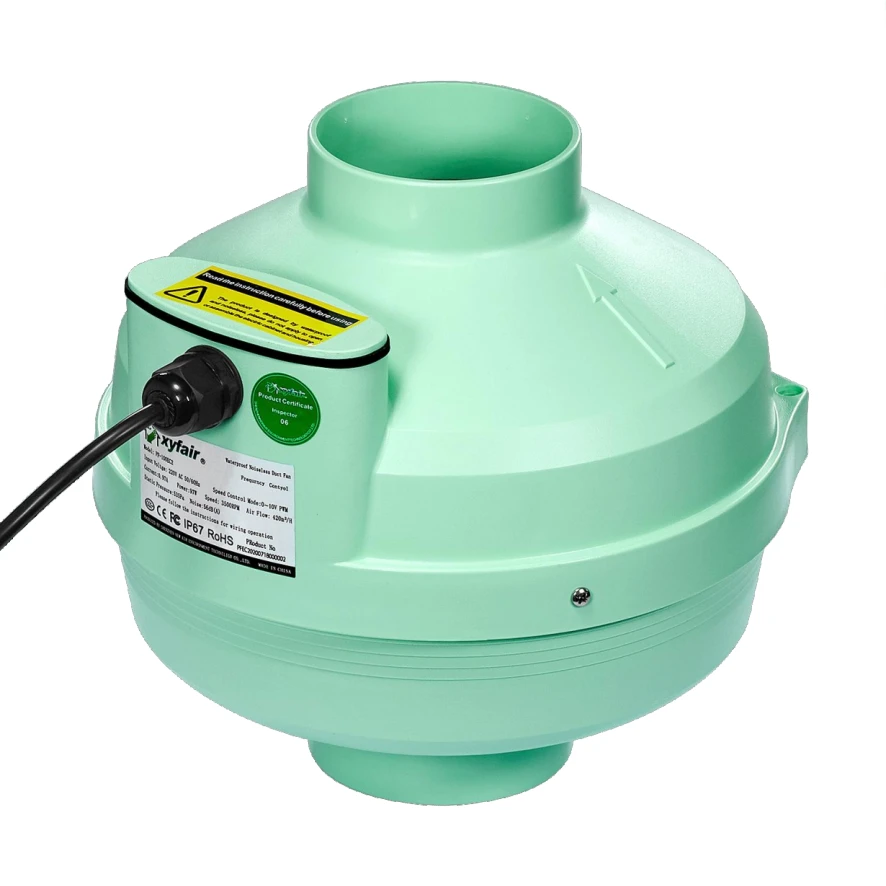 PF-100EC - 4-inch Variable-Speed EC Inline Duct Fan
