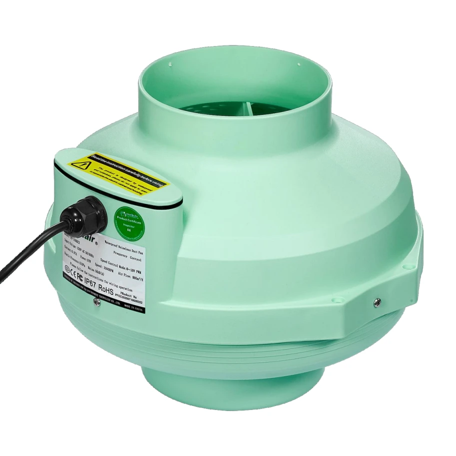 PF-150EC - 6-inch Variable-Speed EC Inline Duct Fan
